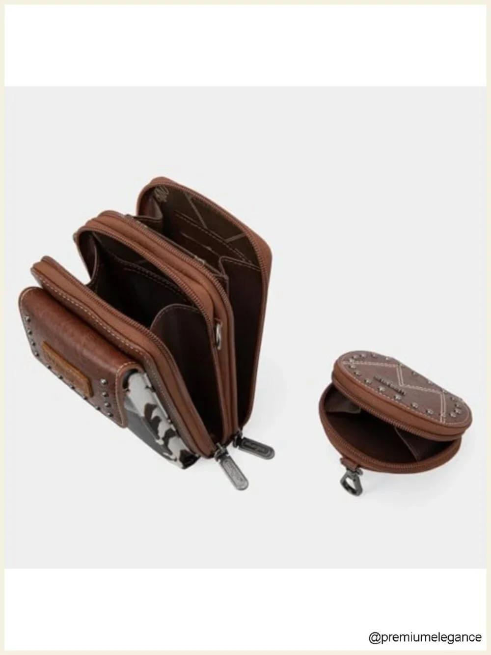 3 Piece Doctor Bag Set with Travel Makeup Bag - Satchel Set